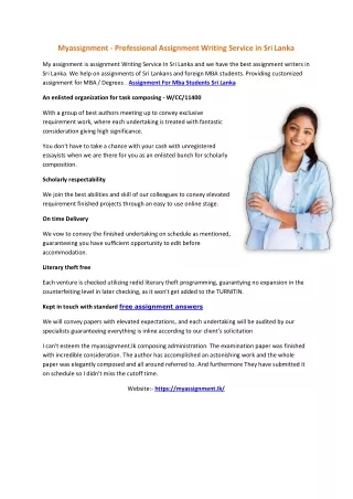 myassignment professional assignment writing