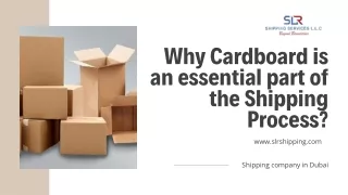 why cardboard is an essential part of the shipping