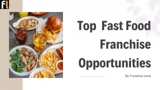 Best Fast Food Franchise Opportunity With Franchise Local