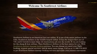 welcome to southwest airlines