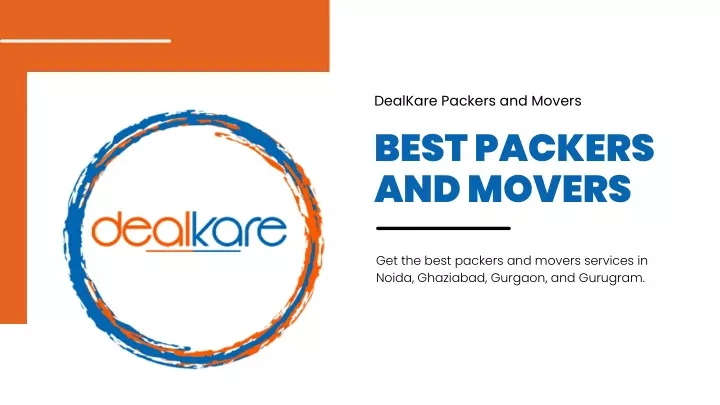 dealkare packers and movers best packers