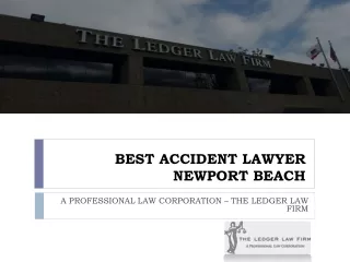 Best Accident Lawyer - For Best Personal Injury Compensation
