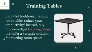 training tables