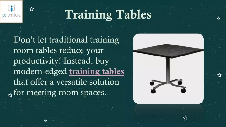 training tables