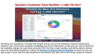 Quicken Customer Care Number +1(888) 653-5491