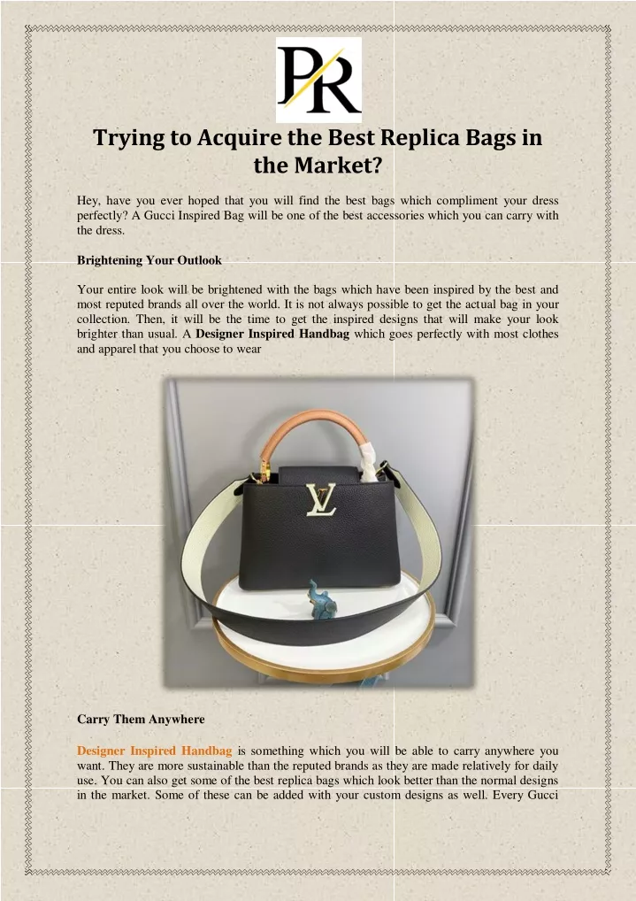 trying to acquire the best replica bags