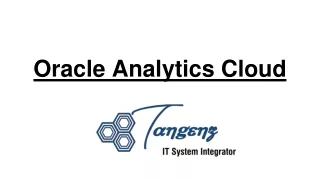 Oracle Analytics Cloud