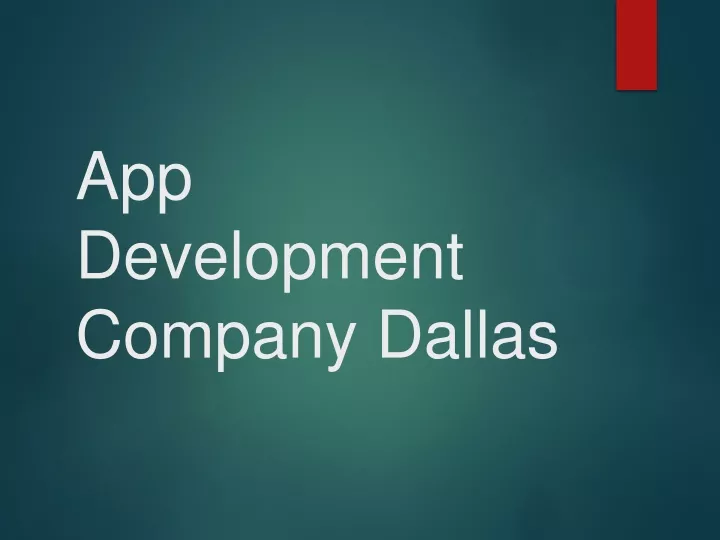 app development company dallas
