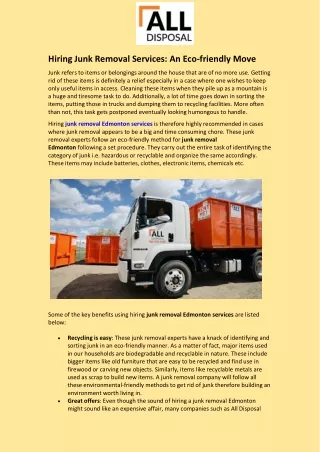 hiring junk removal services an eco friendly move