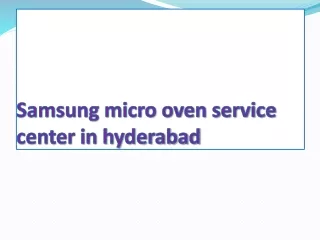 SAMSUNG MICROWAVE OVEN SERVICE CENTER IN HYDERABAD