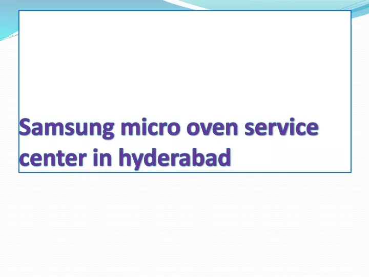 samsung micro oven service center in hyderabad