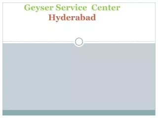 Geyser  Service  Center  in  Hyderabad serviceS
