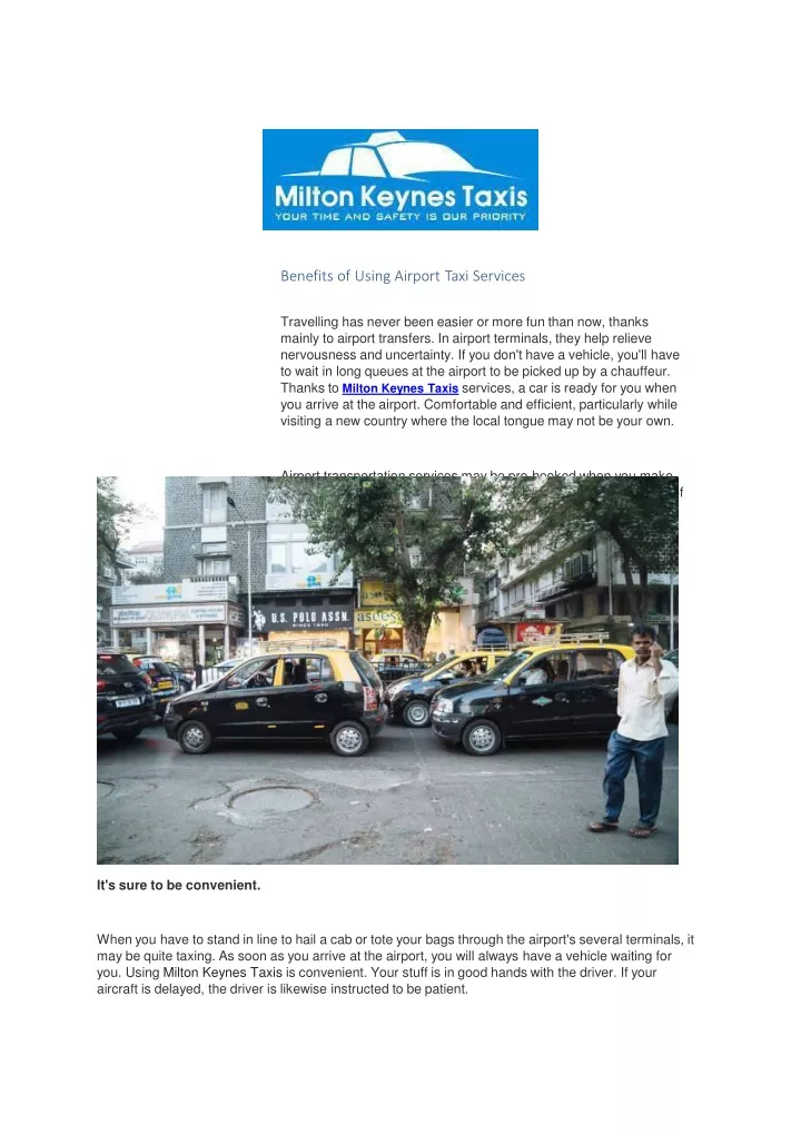 benefits of using airport taxi services