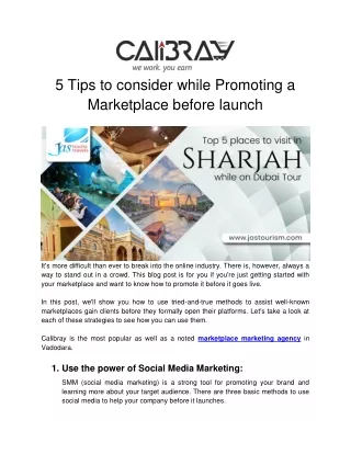 5 Tips to consider while Promoting a Marketplace before launch