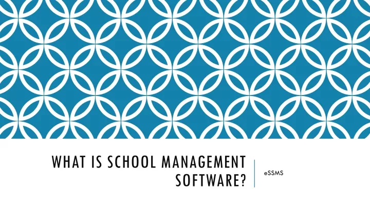 what is school management software