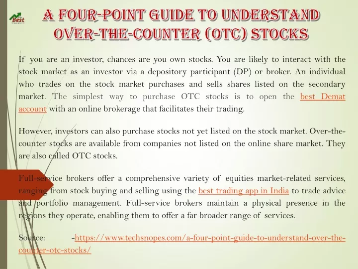 if you are an investor chances are you own stocks