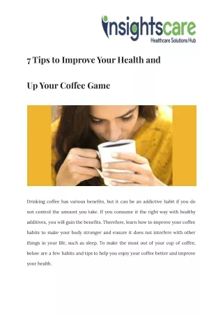 7 tips to improve your health and