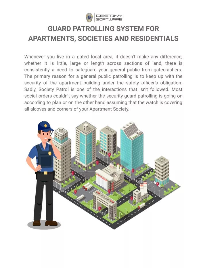 guard patrolling system for apartments societies