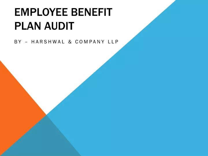 employee benefit plan audit