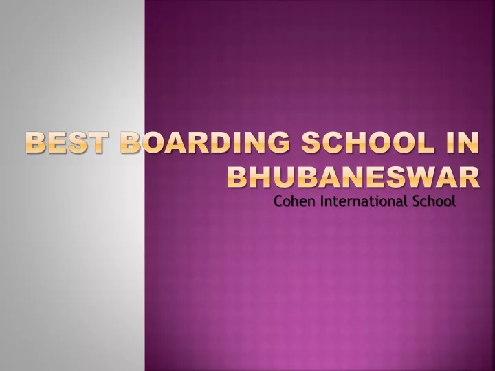 best boarding school in bhubaneswar