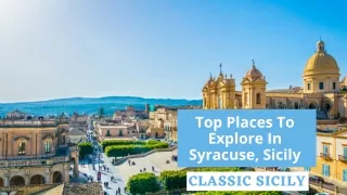 Top Places To Explore In Syracuse, Sicily