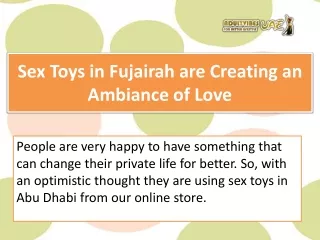 Sex Toys in Fujairah