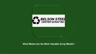 What Metals Are the Most Valuable Scrap Metals?