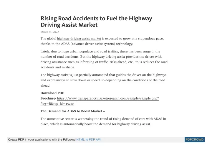 rising road accidents to fuel the highway driving