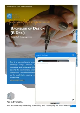 Bachelor of Design College Ahmedabad, India