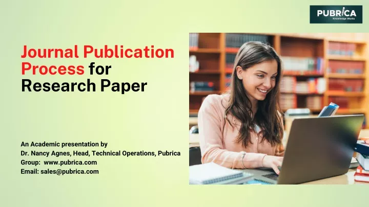 journal publication process for research paper
