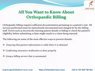 all you want to know about orthopaedic billing