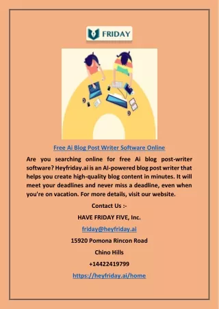 free ai blog post writer software online