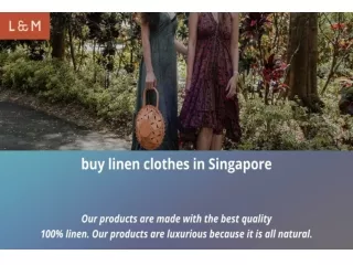 Buy Linen Fashion Clothing for Women in Singapore - Linen & More Shop