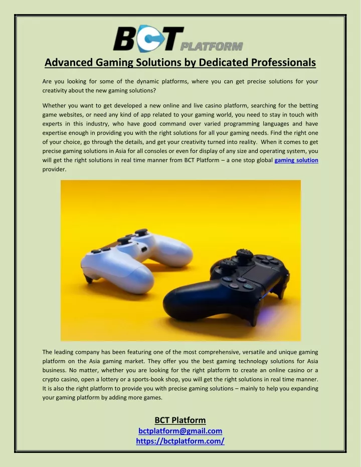 advanced gaming solutions by dedicated