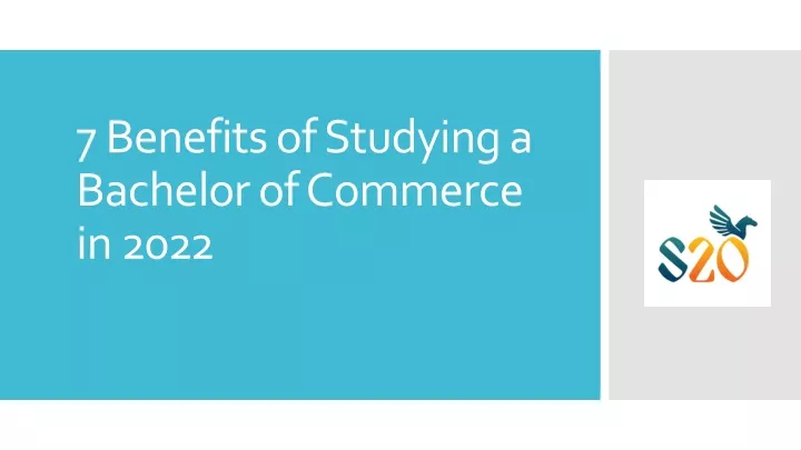 7 benefits of studying a bachelor of commerce in 2022