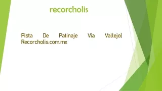 Pista De Patinaje Via Vallejo| Recorcholis.com.mx