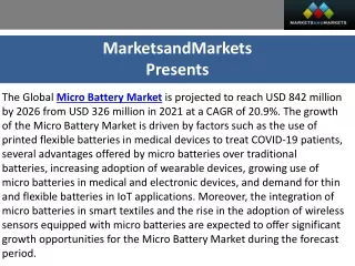 marketsandmarkets presents