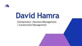 David Hamra - A Resourceful Professional - Tulsa, Oklahoma
