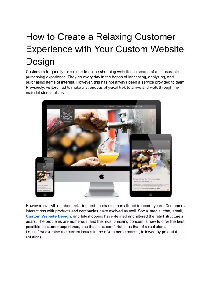 how to create a relaxing customer experience with