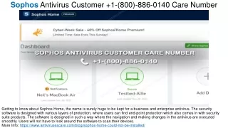 sophos antivirus customer 1 800 886 0140 care number