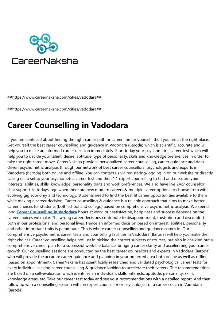 https www careernaksha com cities vadodara
