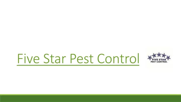 five star pest control