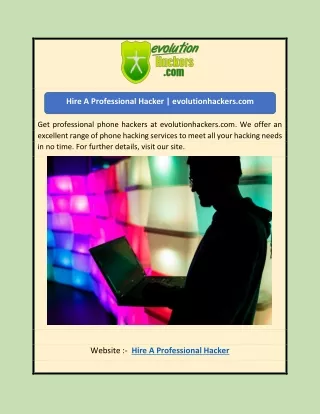 Hire A Professional Hacker | evolutionhackers.com