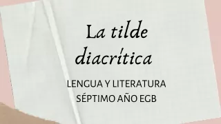 la tilde diacr tica