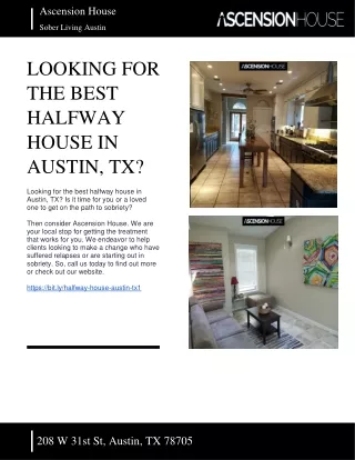LOOKING FOR THE BEST HALFWAY HOUSE IN AUSTIN, TX - ASCENSION HOUSE - SOBER LIVING AUSTIN