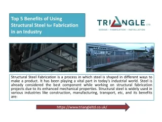 Top 5 Benefits of Using Structural Steel for Fabrication in an Industry