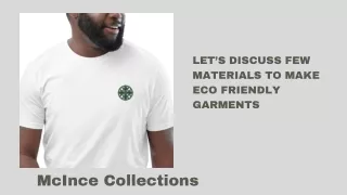 let s discuss few materials to make eco friendly