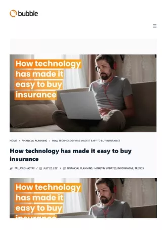 How technology has made it easy to buy insurance