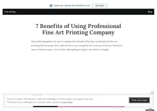 7 Benefits of Using Professional Fine Art Printing Company