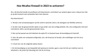 Mcafee Bellen